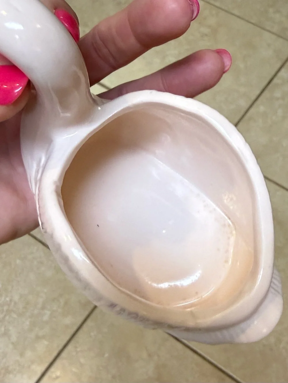 Ceramic Swan Planter in Pale Pink